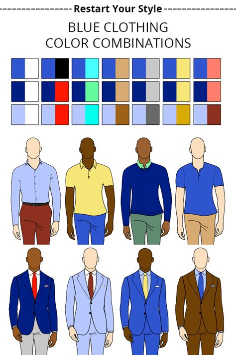 colors that go with dark blue clothes